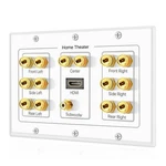 Tnp Home Theater Speaker Wall Plate Outlet - 7.1 Surround Sound Audio Distrib.... Fixed Price $48.10.