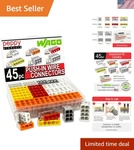 Wago 2773 Wall Nuts 45PC Push-in Wire Connector Assortment Kit With Case Sp.... Fixed Price $33.10.