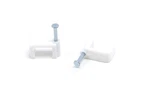 The Cimple - Dual, Twin, Or Siamese Coaxial Cable 10 Pack, White, Double. Fixed Price $14.99.