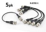 5-PACK 6 Inch RG174 BNC-59 Male To Coax Jumper Cable, Cablesonline R-B700-5. Fixed Price $17.98.