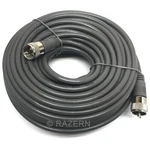 Steren 50 Ft Gray RG8X MINI-8 Coaxial PL259 Uhf Ham Cb Radio Antenna Cable. Fixed Price $39.95.