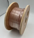 105FT, RG142 On Reel, Double Shielded, 50OHM Coax Cable With Tan Fep Jacket. Fixed Price $219.90.