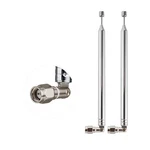 Pobady 8 Sections Telescopic Antenna Sma Male Connector Pcs, Silver. Fixed Price $11.88.