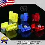 All Sizes Quick Splice Wire Connectors Scotch Lock 12-10 16-14 22-18 Awg Lot Us. Fixed Price $32.95.