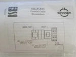 Rfs Radio Frequency Systems Nf SCF12 070 Spinner Cellflex Coaxial Connector. Fixed Price $20.00.