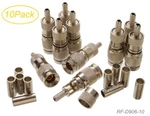 10-PACK Din 1.0/2.3 Crimp/solder Type Connector For RG316/RG174/LMR100 Coax Wire. Fixed Price $13.90.