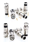 Bnc Compression Connector For RG59/RG6 Coaxial Cable Cctv Satellite Multi-pk Lot. Fixed Price $8.95.