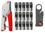Conectores Crimpadora Para 4 6 8 Polos Modular Cable De Alambre Coax 15. Fixed Price $22.90.
