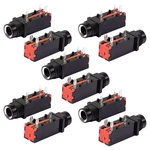 Uxcell 10 Pcs 6.35MM 1/4 Inch 3PIN Mono Jack Panel Mount Pcb Connectors,.... Fixed Price $13.05.