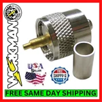 Workman 40-2701B PL-259 Crimp For RG59 Cabl Adapter Connector. Fixed Price $8.50.