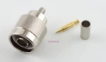 Male Coax Connector Crimp LMR-200 Series Usa Ham Radio Seller. Fixed Price $5.55.