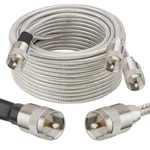 Mookeerf Dual Cb Antenna Coax Cable 25FT,LOW Loss RG8X Stranded Core Co-phase. Fixed Price $70.29.