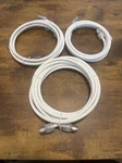 3-PACK 1-12FT And 2-6 Triton RG6 Coaxial 18 Awg TRS-6LMG Connectors. Fixed Price $14.49.