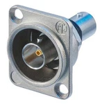 Neutrik Isolated Bnc Chassis Connector, Feedthrough In Nickel D-shape NBB75DFI. Fixed Price $47.25.