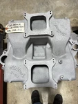 Edelbrock X-C8 Aluminum Intake Dual Quad Cross Ram Small Block Chevy 265-400 Sbc. Fixed Price $630.00.