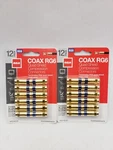 Lot Of Rca 12-PACK RG6 Quad Compression Connector. Fixed Price $31.79.