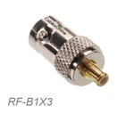 Bnc Female To Mcx 50 Impedence Coaxial Adapter, Cablesonline RF-B1X3. Fixed Price $8.95.