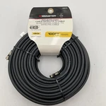 Monster 140028-00 Just Hook Up RG6 Quad Coax Cable/satellite Tv 100 Ft.. Fixed Price $39.56.