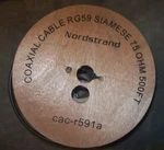 Nordstrand 500FT Siamese Coaxial RG59 Cable Wire Cctv Security Camera 75OHM (TR1. Fixed Price $75.00.