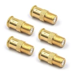 Vce RG6 Coaxial Cable Connector, Quick Push Male F 5-PACK, Gold-plated. Fixed Price $11.75.