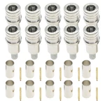 10PCS Qma Male Plug Crimp For LMR195 RG58 RG400 RG142 Cable Rf Connector. Fixed Price $22.81.