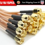 Lot Of RG316 Sma Male Plug Connector Rf Coaxial Jumper Pigtail Cable. Fixed Price $35.92.
