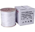 1000FT RG59/U Cctv Combo Cable White Wood Spool 5-3000MHZ. Fixed Price $79.99.