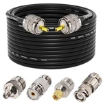Ham Radio Coax Cable 50 Ohm RG58 49.2FT PL259 Male To (76 Characters). Fixed Price $43.70.