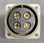 Bendix Connector Mil-spec MS3100F 22-22S 4-PIN W/ Strain Relief. Fixed Price $35.00.