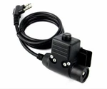 Waterproof Ptt Cable For Motorola Plug Z Tactical Comtac Ii H50 Msa Sordin. Fixed Price $16.66.