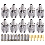 10PCS Tnc Male Plug Crimp Coax Connector Fit For RG58 RG142 RG400 RG223 Cable. Fixed Price $14.78.