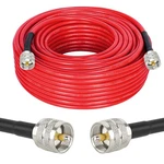 Mookeerf RG8X Coaxial 100FT,CB Cable,uhf PL259 Male To Red. Fixed Price $90.50.