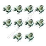 10 Cooper White Modular Tv Video Connector F-type Coaxial Cable Jacks RG6. Fixed Price $14.24.