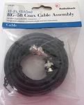 Radio Shack #278-965 Coax Cable Assembly 12FT RG-58 New. Fixed Price $8.00.