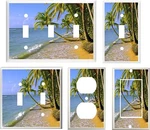 Palm Trees Ocean Paradise Sandy Beach # 30 Decor Light Switch Cover Plate. Fixed Price $8.18.