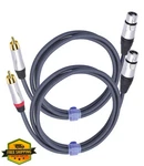 Hualeu Rca To Xlr Female Audio Cable 3FT 2-PACK Gold-plated Braided Shield. Fixed Price $50.99.