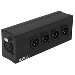 Hualeu 3PIN Xlr 1 Female To SPLITTER,4WAY Adapter. Fixed Price $42.99.