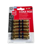 Pack F-type Male Compression Connector RG6 Cable Rca VHC14512R. Fixed Price $14.99.