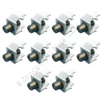 Leviton White Quickport F-type Snap-in Coaxial Video Cable Jacks 75-OHM 41084. Fixed Price $9.99.
