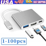 Type To Hdmi Hdtv Cable Adapter Converter For Usb-c Phone Tablet Lot. Fixed Price $17.47.
