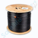 Satellitesale RG6 Trishield 77% Coaxial Cable With Messenger Wire Pvc Black. Fixed Price $140.00.