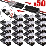 50 Pcs Double-wire Plug-in Connector, Cable Clamp Locking Buckle, Awg 18-22 Us *. Fixed Price $8.00.