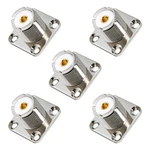 Uhf Panel Mount, 5 Pack Female SO239 Chassis 4-HOLE Jack Flange Solder .... Fixed Price $18.42.