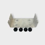 Icom Mounting Bracket & 4 Knobs For IC-M125 IC-M126 IC-M127 White Fair Cond. Fixed Price $29.99.