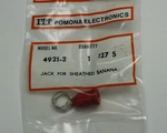 Lot Of Five Red Panel Mount Isolated Banana Jack 4921-2. Fixed Price $39.00.