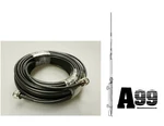 New Antron Cb,ham Base Antenna & 100' LMR240 Type RG8X Coax 95% Shielded A99. Fixed Price $225.86.