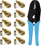 10PCS Sma Plug Crimp Connector And Striping Tool For RG58/RG59/RG6. Fixed Price $36.12.