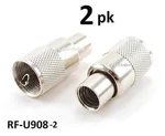 2-PACK Uhf PL259 Plug Solder Connector For RG8 Cablesonline RF-U908-2. Fixed Price $7.99.