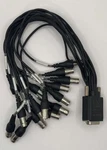 DB25 3-ROW To 15 Bnc Male Breakout Cable Sdi Video Snake Broadcast Av. Fixed Price $39.99.