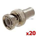 20 Bnc Rca Adapter Female Coaxial Cable Connector Coupler. Fixed Price $15.99.